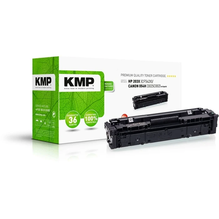 Toner Συμβατό KMP HP CF542X yellow 2500 S. H-T246YX remanufactured