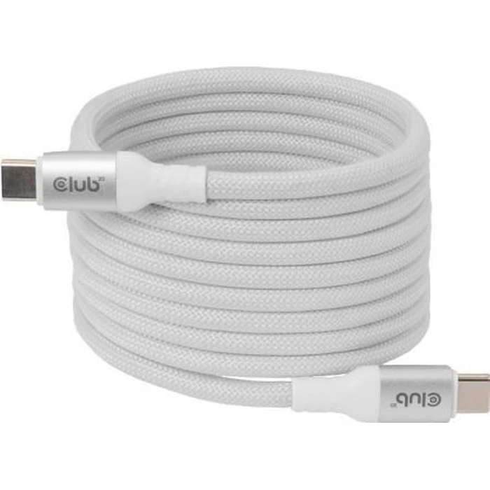 Καλώδιο USB Club 3D Lifestyle USB-C Magnetisches 240W 2m White M/M