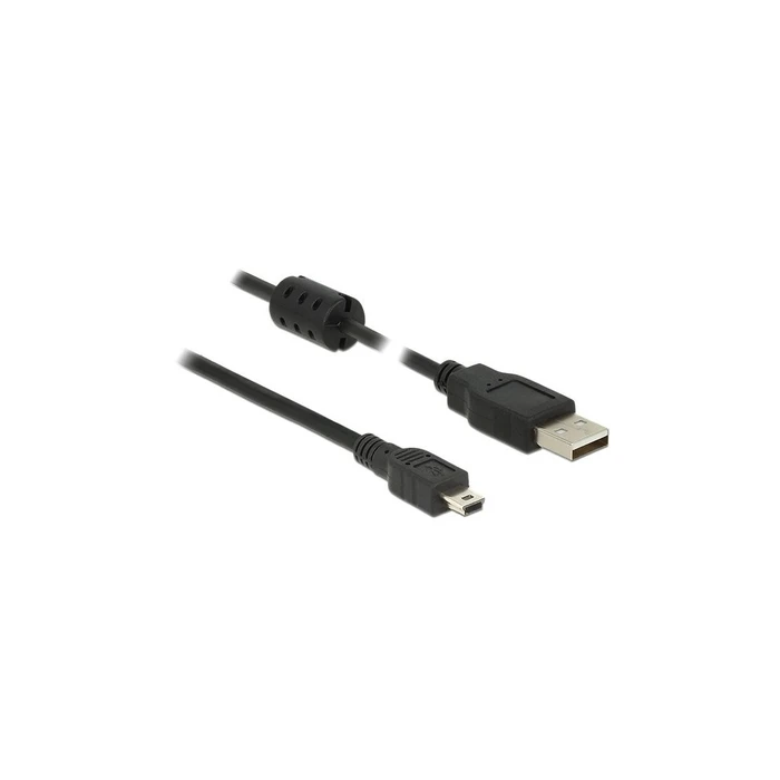 Καλώδιο USB Delock A -> Mini-B M/M 1.50m Black