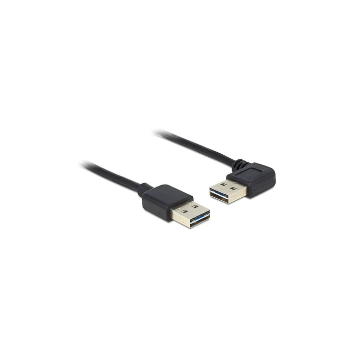 Καλώδιο USB Delock A -> A M/M 5.00m 90°angled sw Easy USB