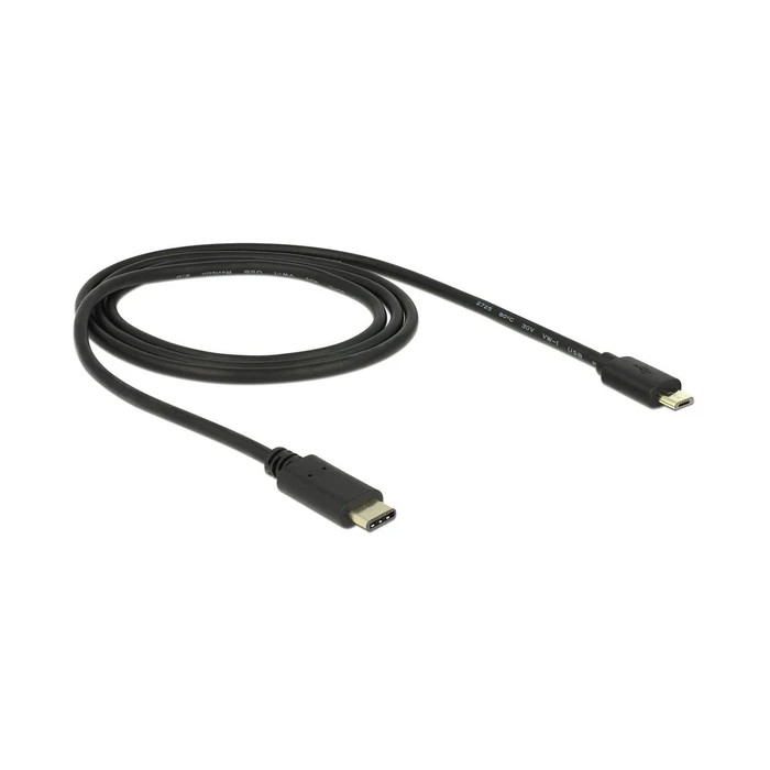 Καλώδιο USB Delock USB-C -> Micro-B M/M 2.00m Black