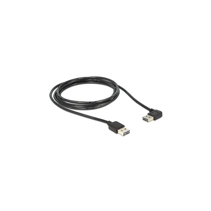 Καλώδιο USB Delock A -> A M/M 5.00m 90°angled sw Easy USB