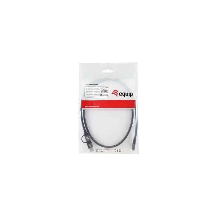 Καλώδιο USB Equip-C3.2->C/A Gen2x2 PD100W M/M 1.00m Black