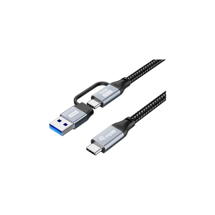 Καλώδιο USB Equip-C3.2->C/A Gen2x2 PD100W M/M 2.00m Black
