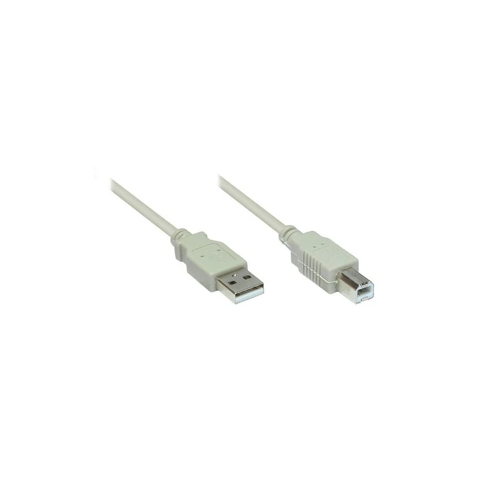 Καλώδιο USB Goodconnections USB2.0 A-B Gray 1m