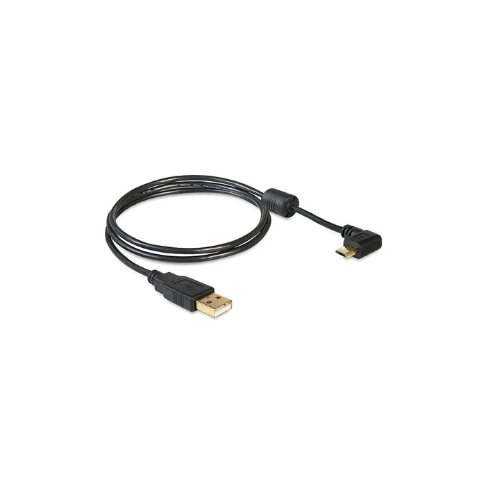 Καλώδιο USB Delock USB A -> Micro-B 90° M/M 1.00m sw