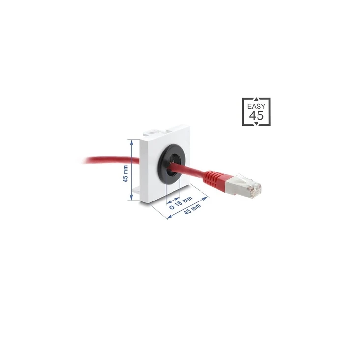 Αξεσουάρ Δικτύου Delock Easy 45 cable gland, round, 16 mm diameter.