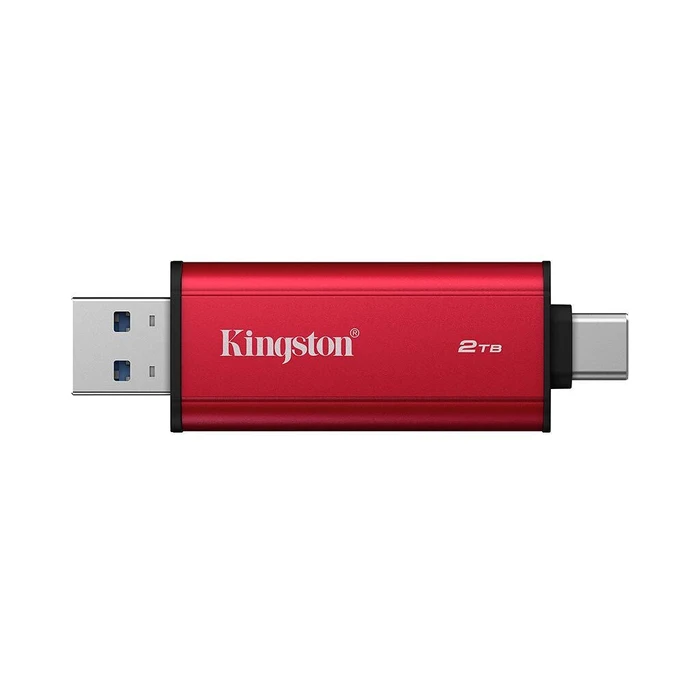 USB Flash 2TB Kingston Dual Portable SSD – USB 3.2 Gen 2 – Red