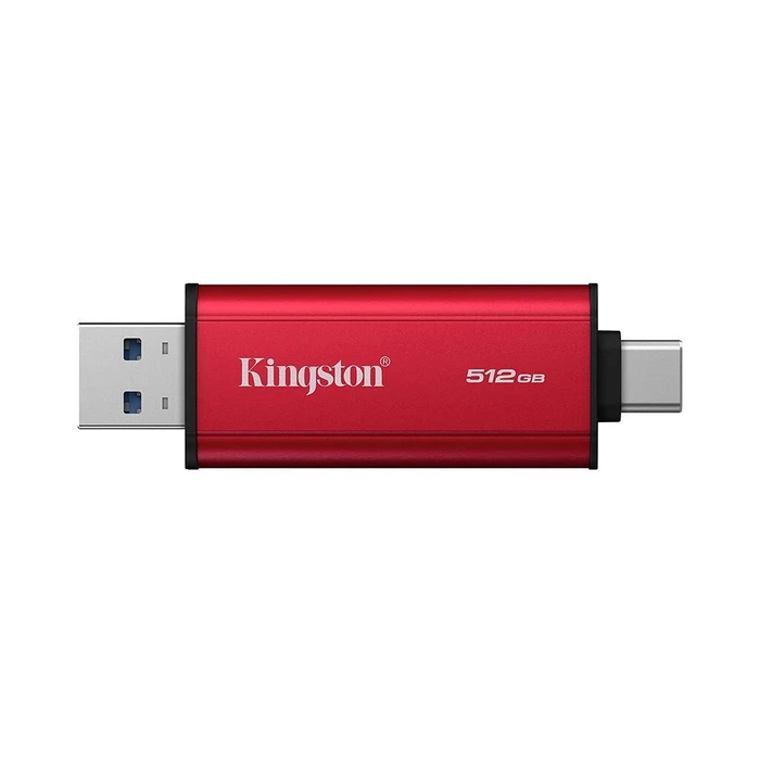 USB Flash 512GB Kingston Dual Portable SSD - USB 3.2 Gen 2 - Red
