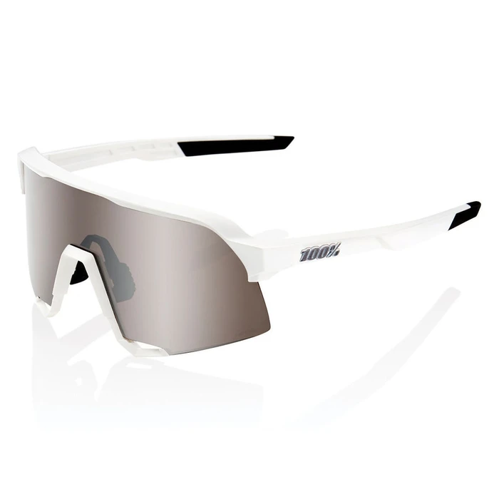 Γυαλιά Ηλίου Ποδηλασίας 100% S3 HiPER Mirror Lens Matte White HiPER Silver