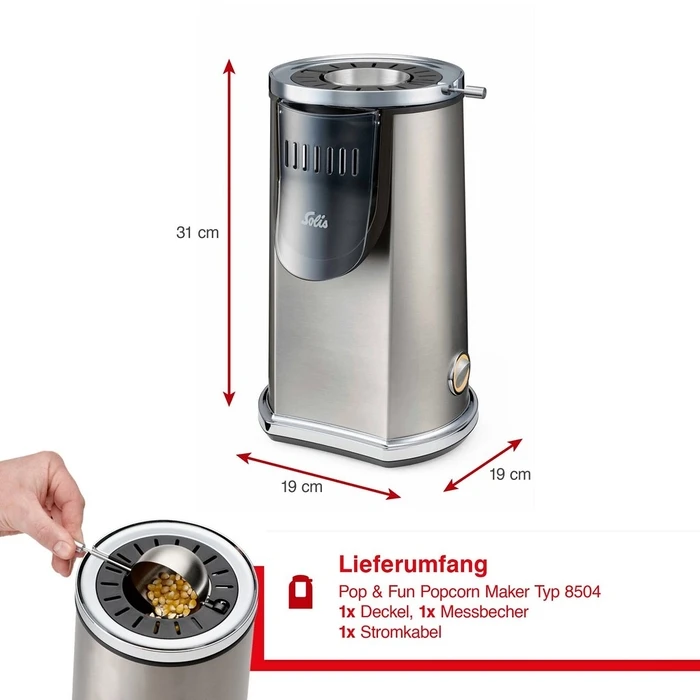 Μηχανή Ποπ-Κορν Solis Pop & Fun Type 8504