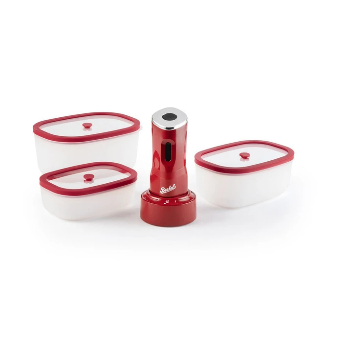 Δοχεία Φαγητού Berkel Kit all in one Icon Mini Vacuum Pump red