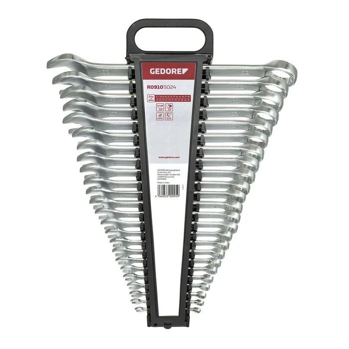 Γερμανοπολύγωνα Gedore red Ratchet Spanner Set metric 24-pieces