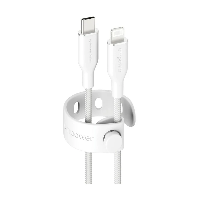 Καλώδιο USB PanzerGlass empower 60W USB-C to USB-C USB 2.0 2M White