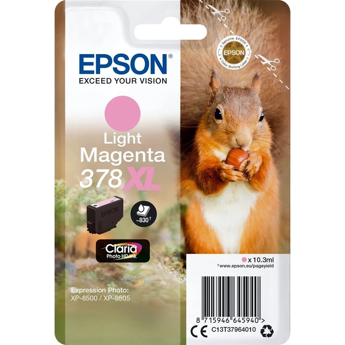 Μελάνι Epson 378 XL light magenta Claria Photo HD T 3796