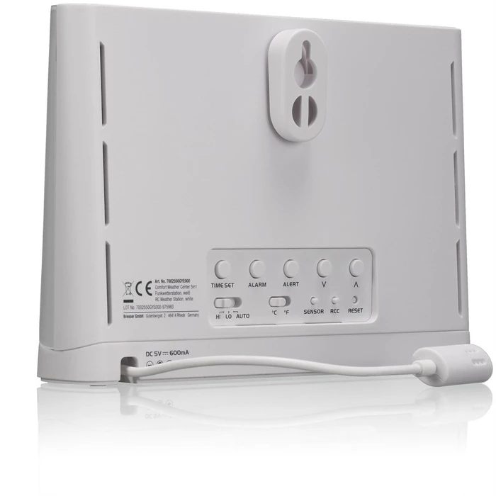 Μετεωρολογικός Σταθμός Bresser Wetter Center 5-in-1 Comfort White