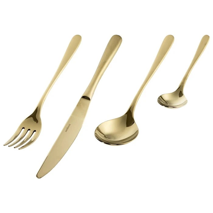 Σετ Μαχαιροπίρουνα Sambonet Taste cutlery 24 pcs. gold