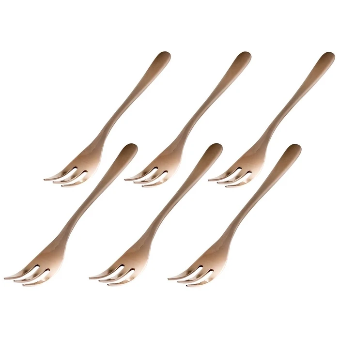 Σετ Μαχαιροπίρουνα Sambonet Taste cake fork set 6 pcs copper