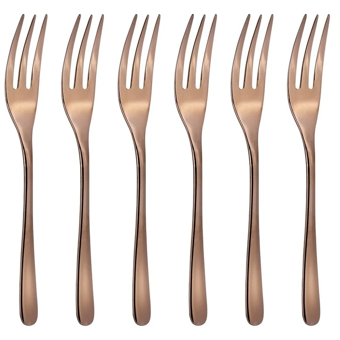 Σετ Μαχαιροπίρουνα Sambonet Taste cake fork set 6 pcs copper