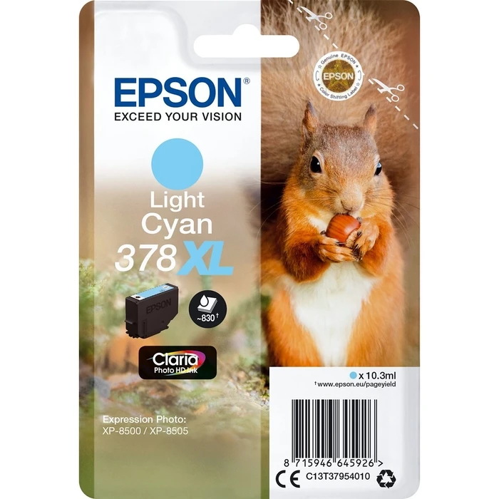 Μελάνι Epson light cyan Claria Photo HD 378 XL T 3795