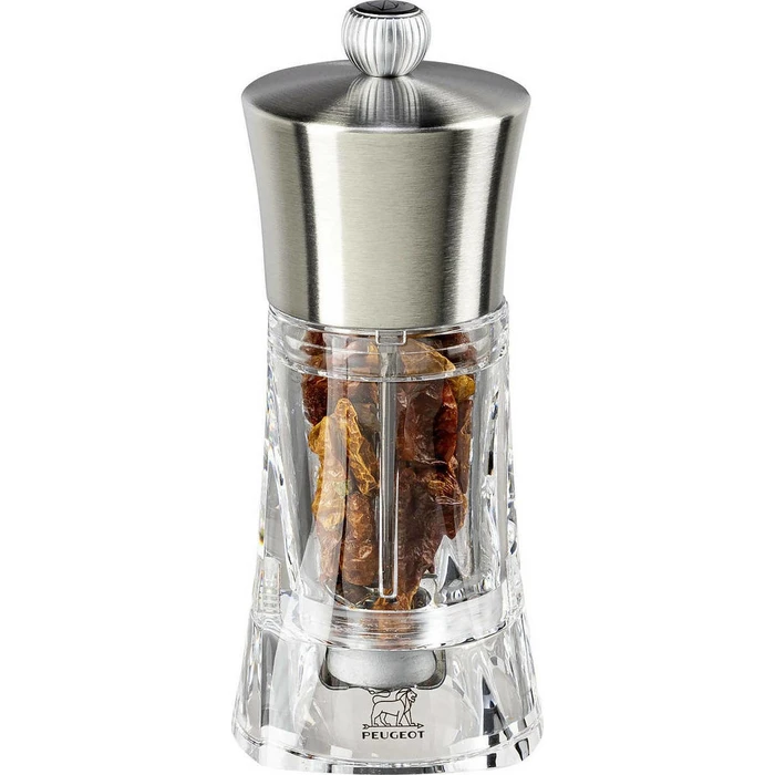 Μύλος Μπαχαρικών Peugeot OUESSANT Chili mill stl. steel/transparent 14cm