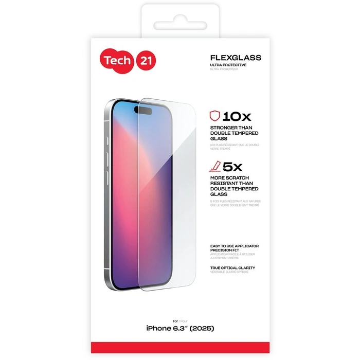 Προστατευτικό Οθόνης Tech21 FlexGlass Ultra Clear for iPhone 17 Clear