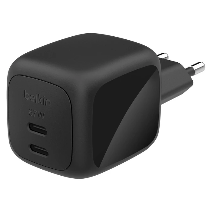 Φορτιστής Πρίζας Belkin Dual USB-C 37W PD + PPS ,Black WCH020kqBK