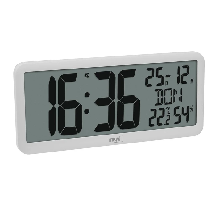 Ρολόι Ξυπνητήρι TFA 60.4525.02 White Digitale with room climate control