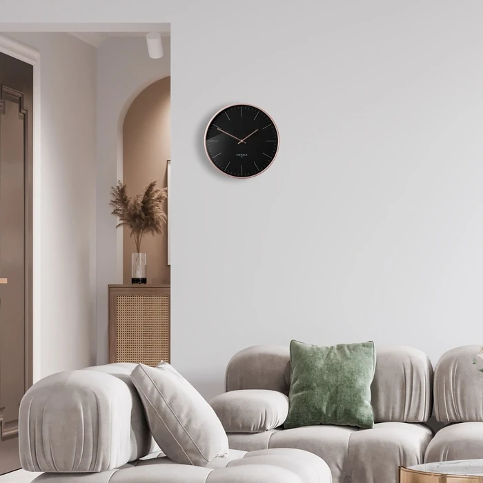 Ρολόι Τοίχου Kienzle DCF Radio-Control. Modern 25cm rose gold/blk.