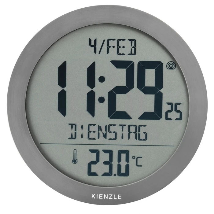 Επιτραπέζιο Ρολόι Kienzle DCF Radio-Control. w.Room Temp.Display anthr.