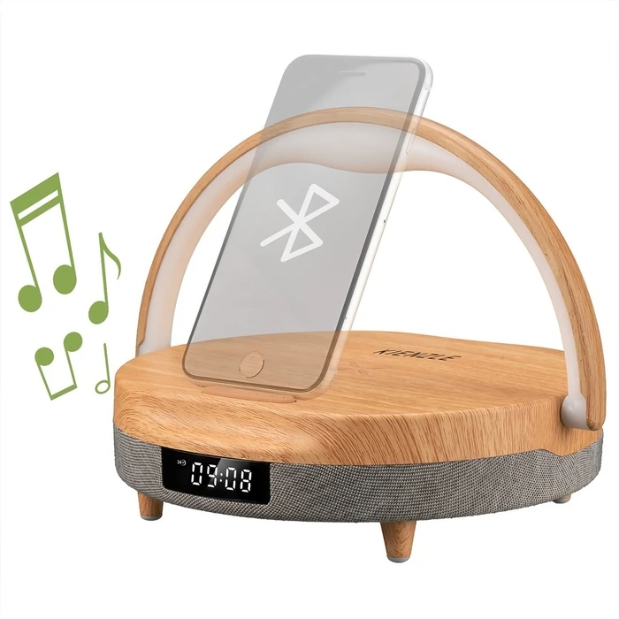 Επιτραπέζιο Ρολόι Kienzle LED w. Blue- tooth Speaker + Wireless Charger