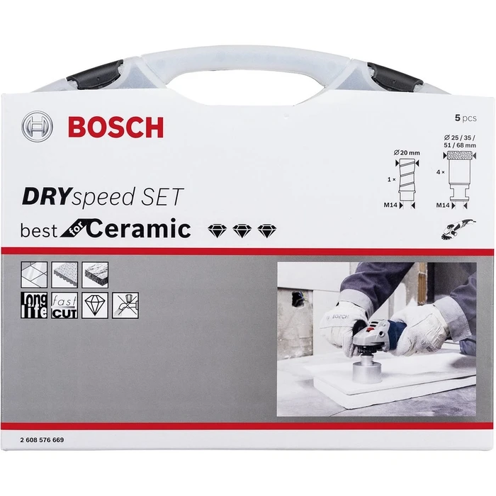 Ποτηροτρύπανα Bosch DIA-Set DrySpeedBo+Milling Cutter