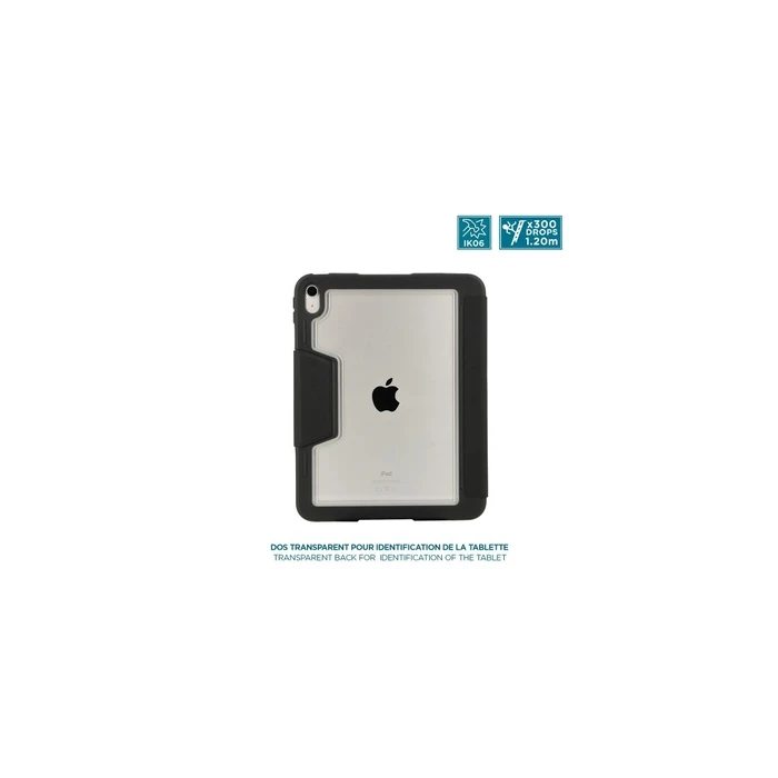 Mobilis Ultra Rugged Protective Case for iPad 11" (2025) / iPad 10.9" (2022) - Transparent Back with Black Reinforced Corners
