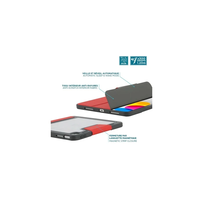 Mobilis Ultra Rugged Case iPad 11" (2025) / iPad 10.9" Red