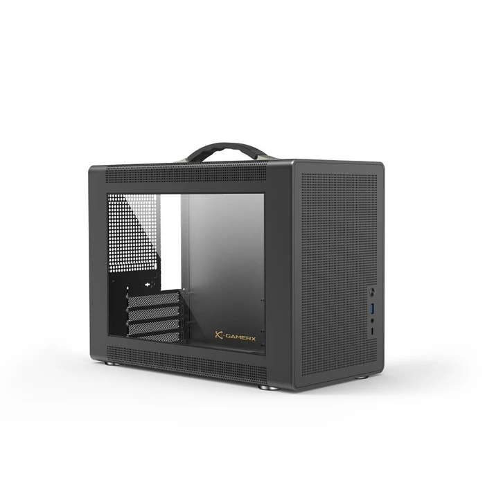 Κουτί Η/Υ Power Train GC361000B - TG/USB-C/Midi/µATX/Black