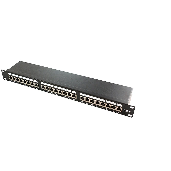 Patch Panel Logilink TOE 1U 24-port CAT6 STP Black
