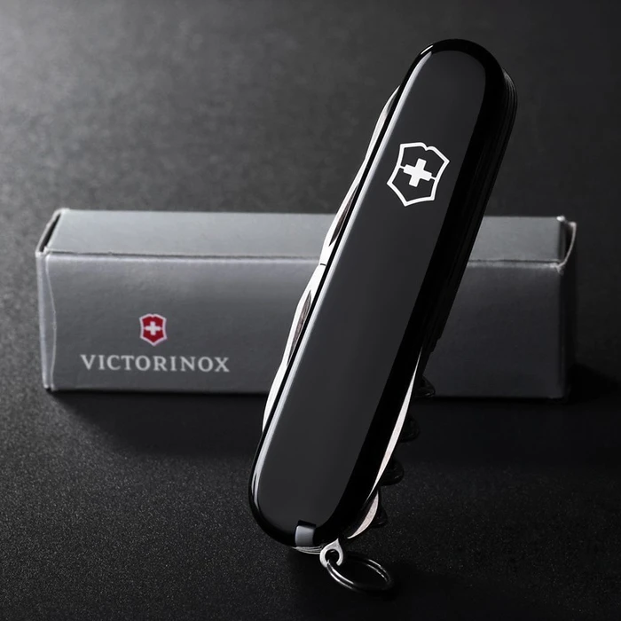 Ελβετικός Σουγιάς Victorinox Huntsman Swiss Army Knife Black V-1 37