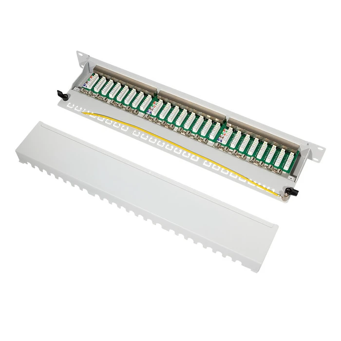 Patch Panel Logilink TOE 1U 24-port CAT6A STP Gray