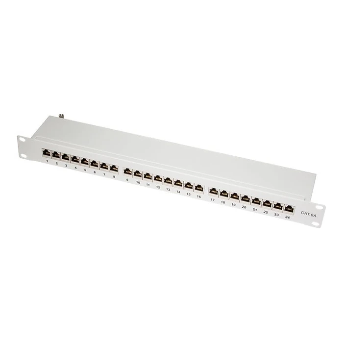 Patch Panel Logilink TOE 1U 24-port CAT6A STP Gray