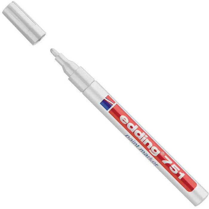 Μαρκαδόρος Edding 751 Paint Marker White (4-751049)