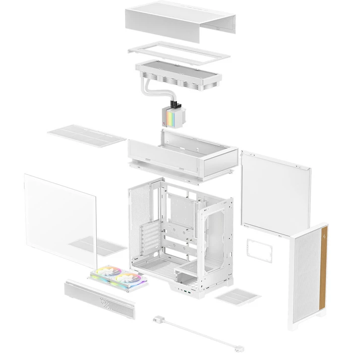 Κουτί Υπολογιστή Deepcool CL6600 WH ATX 360 AIO White