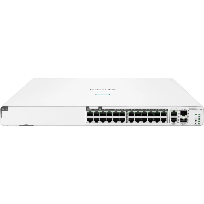 Network Switch HP Enterprise 24+4P Aruba 1960 24G 2SFP+ 2XGT PoE+ (370W) M RM