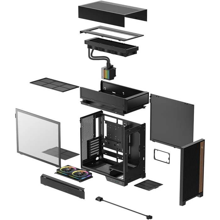 Κουτί Υπολογιστή Deepcool Midi CL6600 360mm AIO Black