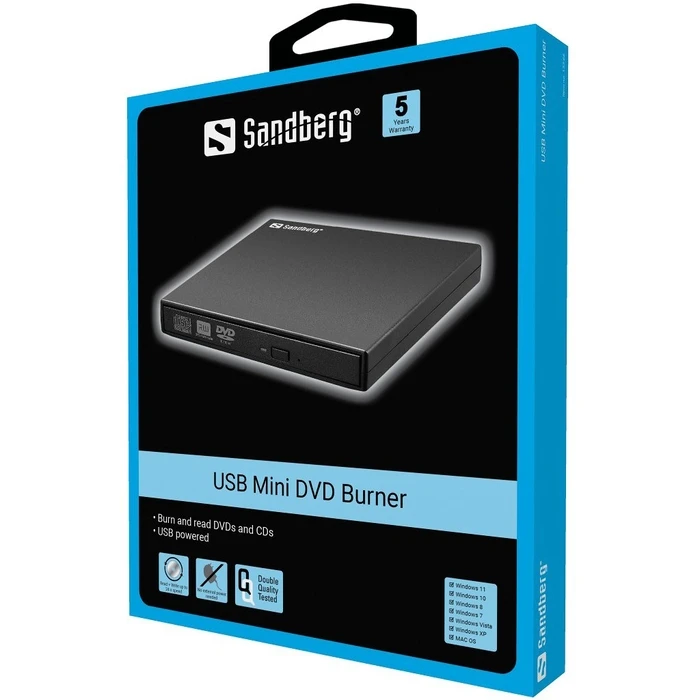 Εξωτερικός Οδηγός Εγγραφής Sandberg 133-66 Mini DVD-Brenner USB Black