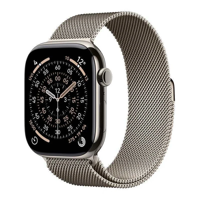 Smartwatch Apple Watch Series 11 GPS + Cellular 42mm Natural Titanium with Natural Milanese Loop