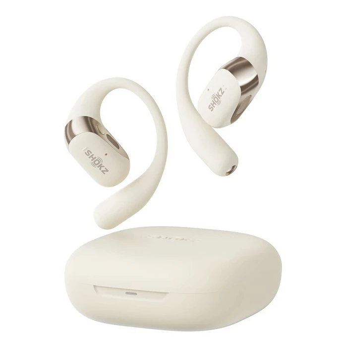Bluetooth Handsfree Shokz OpenFit 2 Wireless Ear-hook Beige