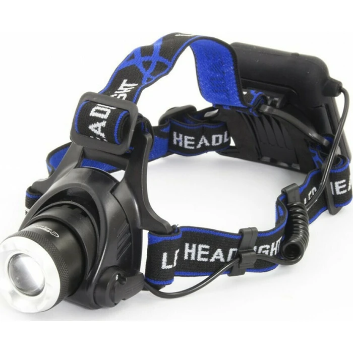 Φακός Esperanza EOT005 Black, Blue Headband LED