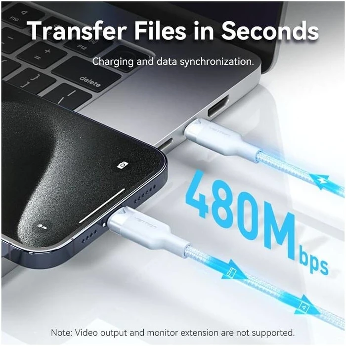 Καλώδιο USB-C Vention to USB-C/1M Blue Trdsf
