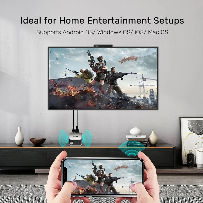 Wireless HDMI Transmitter Unitek 4K 60Hz Range up to 8m
