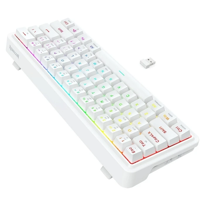 Gaming Πληκτρολόγιο Redragon Draconic V2 K730W-RGB-PRO White